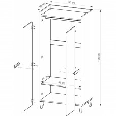 Skapis WERSO W1